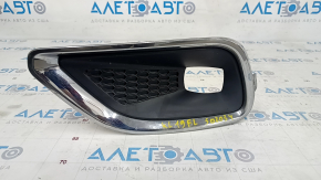 Left fog light frame Jeep Cherokee KL 19-21 with chrome frame, sand