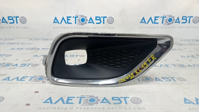 Right fog light frame Jeep Cherokee KL 19-21 with chrome frame, sand