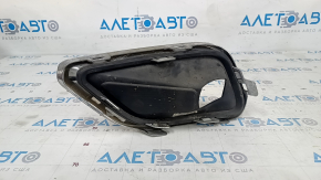 Right fog light frame Jeep Cherokee KL 19-21 with chrome frame, sand