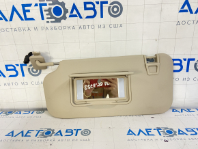 Left visor Ford Escape MK4 20-22 beige, without hook, for backlight