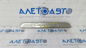 Door sill insert front right Porsche Cayenne 958 11-17 chrome, scratches