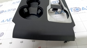 Ford Escape MK4 20 center console trim - cup holder and selector frame, broken fastener, scratches