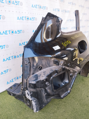 Quarter wing rear right Porsche Cayenne 958 11-14 black, dented, bumps