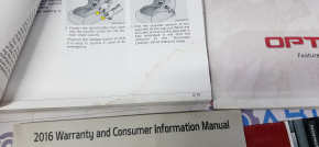 Manual instruction Kia Optima 16- without cover, driftwood English language