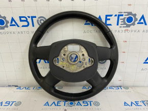 Bare steering wheel Audi A4 B8 13-16 leather, black, no buttons, 4 spokes