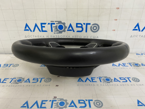 Bare steering wheel Audi A4 B8 13-16 leather, black, no buttons, 4 spokes