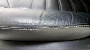 Driver's seat Ford Fusion mk5 17-20 with airbag, leather black, electric, heated, cracked