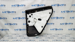 Door trim card rear left Porsche Cayenne 958 11-17 black, with tweeter, armrest black leather, molding black gloss, scratches