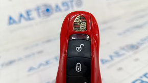 Key Porsche Cayenne 958 11-17 red, scratches, worn
