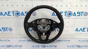 Steering wheel bare Ford Fusion mk5 13-20 leather black, worn