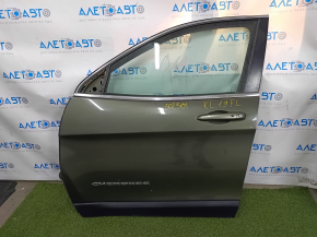 Door assembly front left Jeep Cherokee KL 14- keyless, green PFP, with door trim, with speaker, with hinges, with control