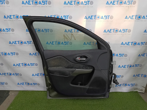 Door assembly front left Jeep Cherokee KL 14- keyless, green PFP, with door trim, with speaker, with hinges, with control