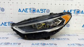 Headlight front left complete Ford Fusion mk5 17-20 LED, with DRL, sand, breakage of the mount