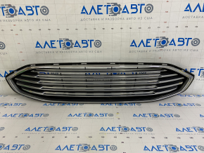 Grill radiator grill assembly with frame Ford Fusion mk5 17-18 chrome, sand