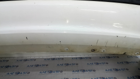 Rear bumper assembly Ford Fusion mk5 13-18 white, for 1 pipe, without parking sensors, scratches