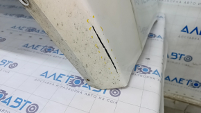 Rear bumper assembly Ford Fusion mk5 13-18 white, for 1 pipe, without parking sensors, scratches