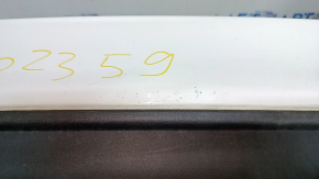 Rear bumper assembly Ford Fusion mk5 13-18 white, for 1 pipe, without parking sensors, scratches