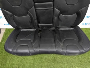 Rear row of seats 2nd row Jeep Cherokee KL 19 - black leather, perforation, driftwood, dry-cleanable