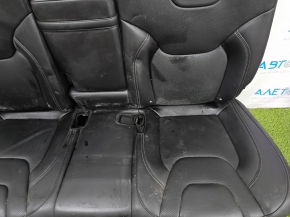 Rear row of seats 2nd row Jeep Cherokee KL 19 - black leather, perforation, driftwood, dry-cleanable