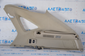 Upper right rear pillar trim Lexus RX300 RX330 RX350 RX400h 04-09 beige, dry-cleanable, scratches, scuffed