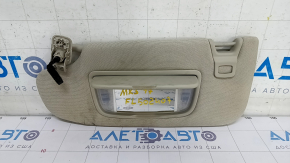 Left visor Ford Fusion mk5 13-20 gray, for cleaning, without hook