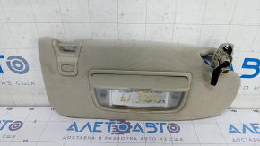 Right visor Ford Fusion mk5 13-20 gray, without hook, with backlight, without plug, for cleaning