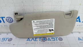 Right visor Ford Fusion mk5 13-20 gray, without hook, with backlight, without plug, for cleaning