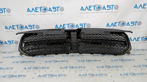 Grille radiator grill assembly Dodge Durango 14-20 with emblem, grille black type 2, chrome frame, sand on chrome