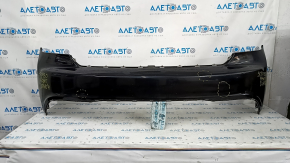 Bumper front bare upper part Dodge Durango 14-20 black, pressed, tear, broken fastener