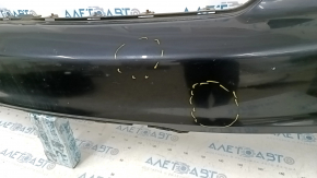 Bumper front bare upper part Dodge Durango 14-20 black, pressed, tear, broken fastener