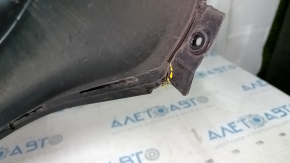 Bumper front bare upper part Dodge Durango 14-20 black, pressed, tear, broken fastener