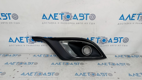 Fog light frame assembly left Dodge Durango 14-20 with chrome moldings, sand on chrome, scratch