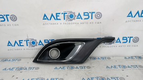 Fog light frame assembly right Dodge Durango 14-20 with chrome moldings, sand on chrome