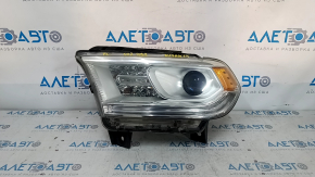 Headlight front left bare Dodge Durango 14-15 halogen light, sand