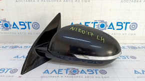Side mirror left Kia Niro 17-22 10 pins, black ABP, turn signal, BSM