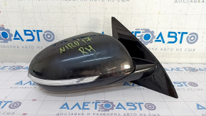 Side mirror right Kia Niro 17-22 10 pins, black ABP, turn signal, BSM