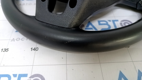 Naked steering wheel Kia Niro 17-19 HEV, PHEV leather, black, glossy overlay, scratches