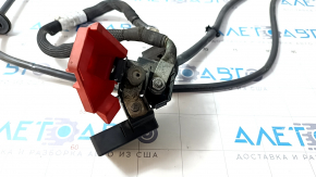 Positive terminal housing of Porsche Cayenne 11-17 battery with power cable