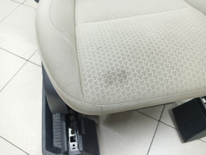 Passenger seat Ford Escape MK3 13-19 without airbag, mechanical, beige cloth, dry cleanable