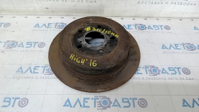 Rear right brake disc Toyota Highlander 14-19 310/10mm rusty
