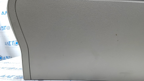 Central console armrest and cup holders Ford Escape MK3 17- beige, leather, scratches, driftwood