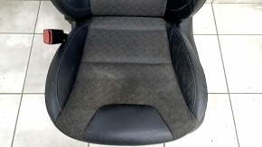 Driver's seat Kia Niro 17-22 HEV, PHEV without airbag, combined, black, electric, heated, worn, scratches on plastic, needs cleaning