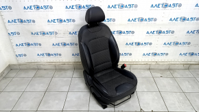 Passenger seat Kia Niro 17-22 HEV, PHEV with airbag, combined, black, mechanical, heated, scratches on plastic, for cleaning