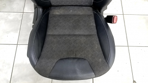 Passenger seat Kia Niro 17-22 HEV, PHEV with airbag, combined, black, mechanical, heated, scratches on plastic, for cleaning