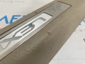 Door sill trim with backlight rear left Lexus RX300 RX330 RX350 RX400h 04-09 beige scratches