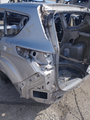 Quarter wing rear left Ford Escape MK3 13- silver, on the body, dented, tears