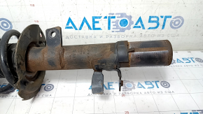 Shock absorber strut assembly front right Ford Escape MK3 13-19 straight cup, spring green, rusty
