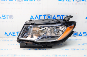 Headlight front left complete Jeep Compass 17-21 halogen, with TYC mount