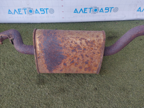 Exhaust line complete with barrel Ford Escape MK3 13 - chrome tips, with catalytic converter, rusty