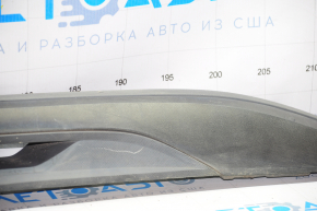 Longitudinal roof rail right Chevrolet Equinox 10-17 black, missing fragment, crack, scratches